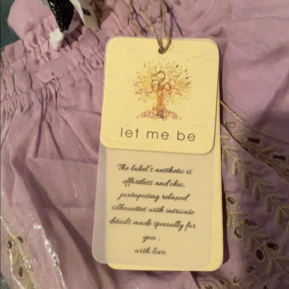 Let Me Be eyelet blouse off shoulder small… - Picture 3 of 5